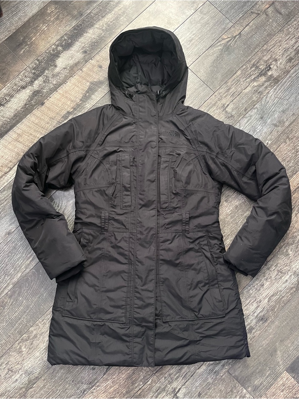 The North Face HyVent Gotham Down Parka Coat Black- Medium
